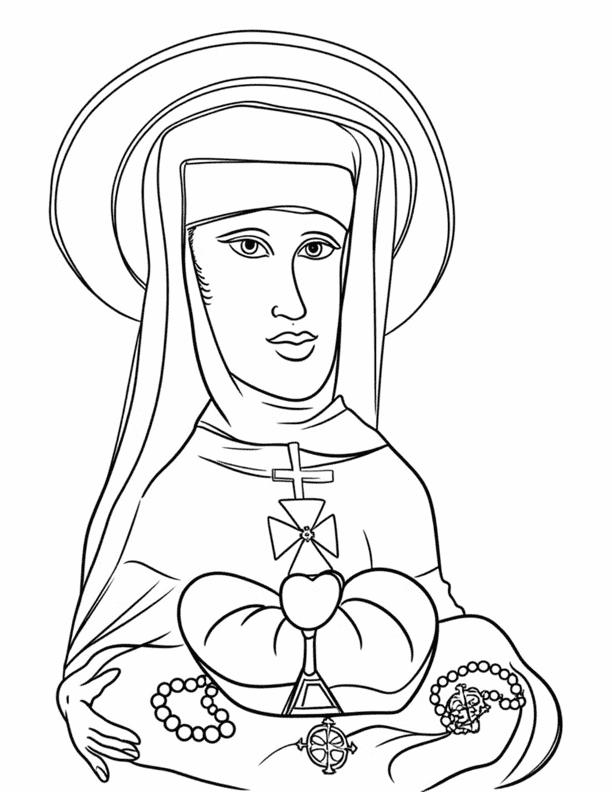 Sint Mathilda Icon St. Matilda - Saint of the Day for Kids